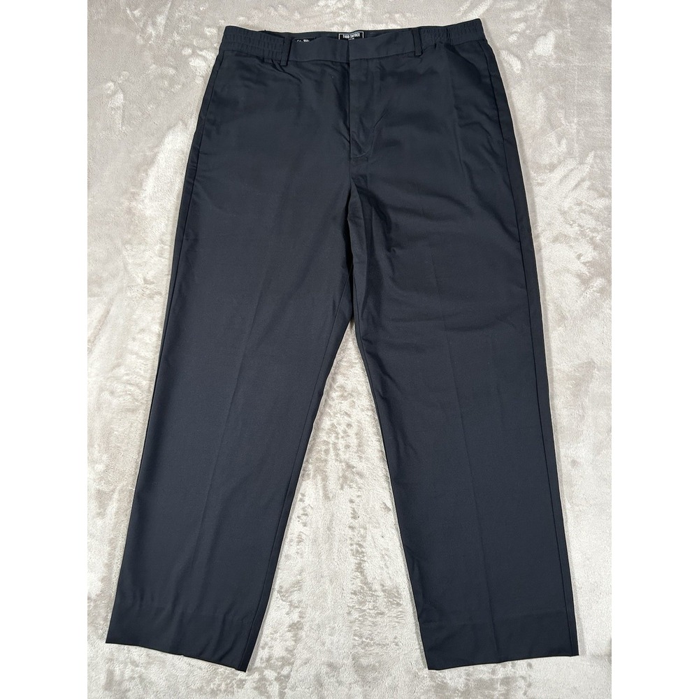 Todd Snyder Italian Wool-Cotton Modern Trousers Mens 36 Black Dress Pants EUC